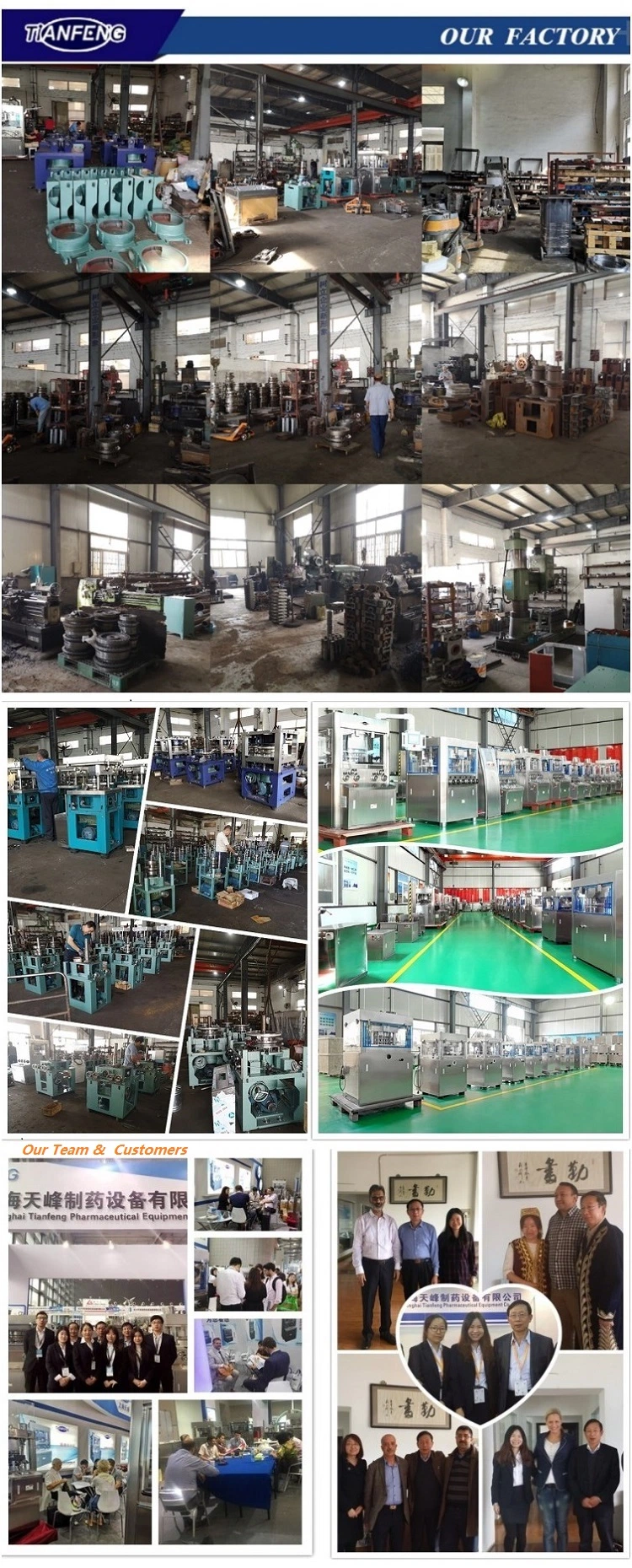 Shanghai Tianfeng High Speed Zpw15D Zpw17D Zpw19d Rotary Milk Sugar Tablet Press Machine Automatic Food Pill Making Machine Candy Making Machine