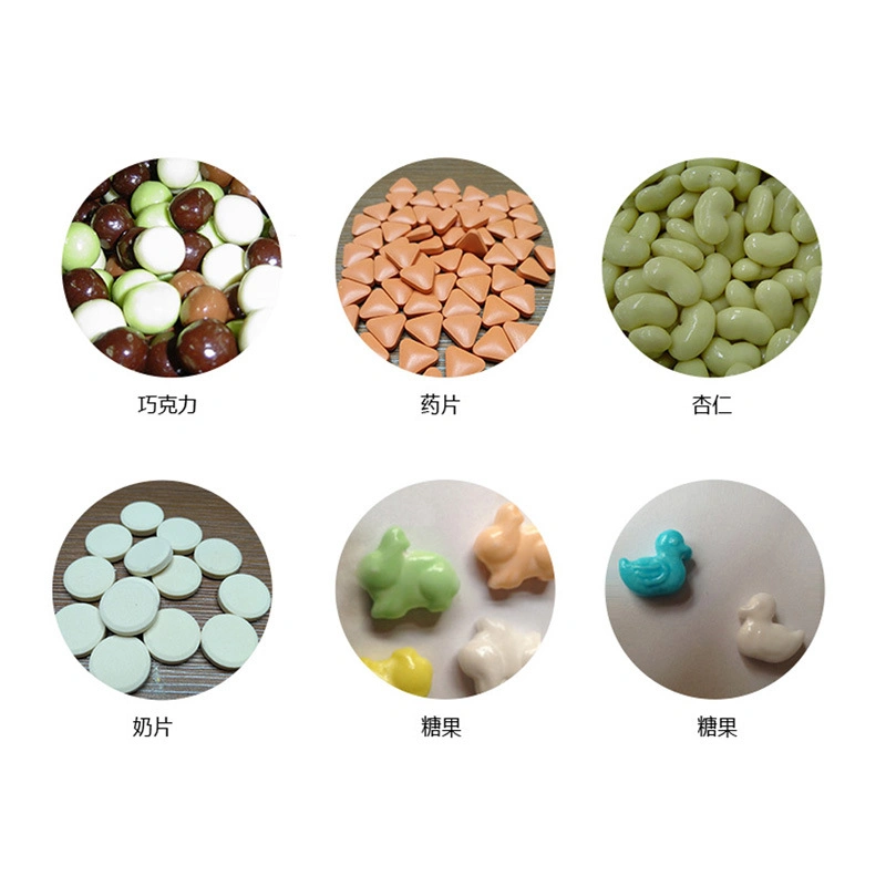 Chocolate Beans Lentils Coating Polishing Mixing Glazing Enrobing Forming Pan Machine