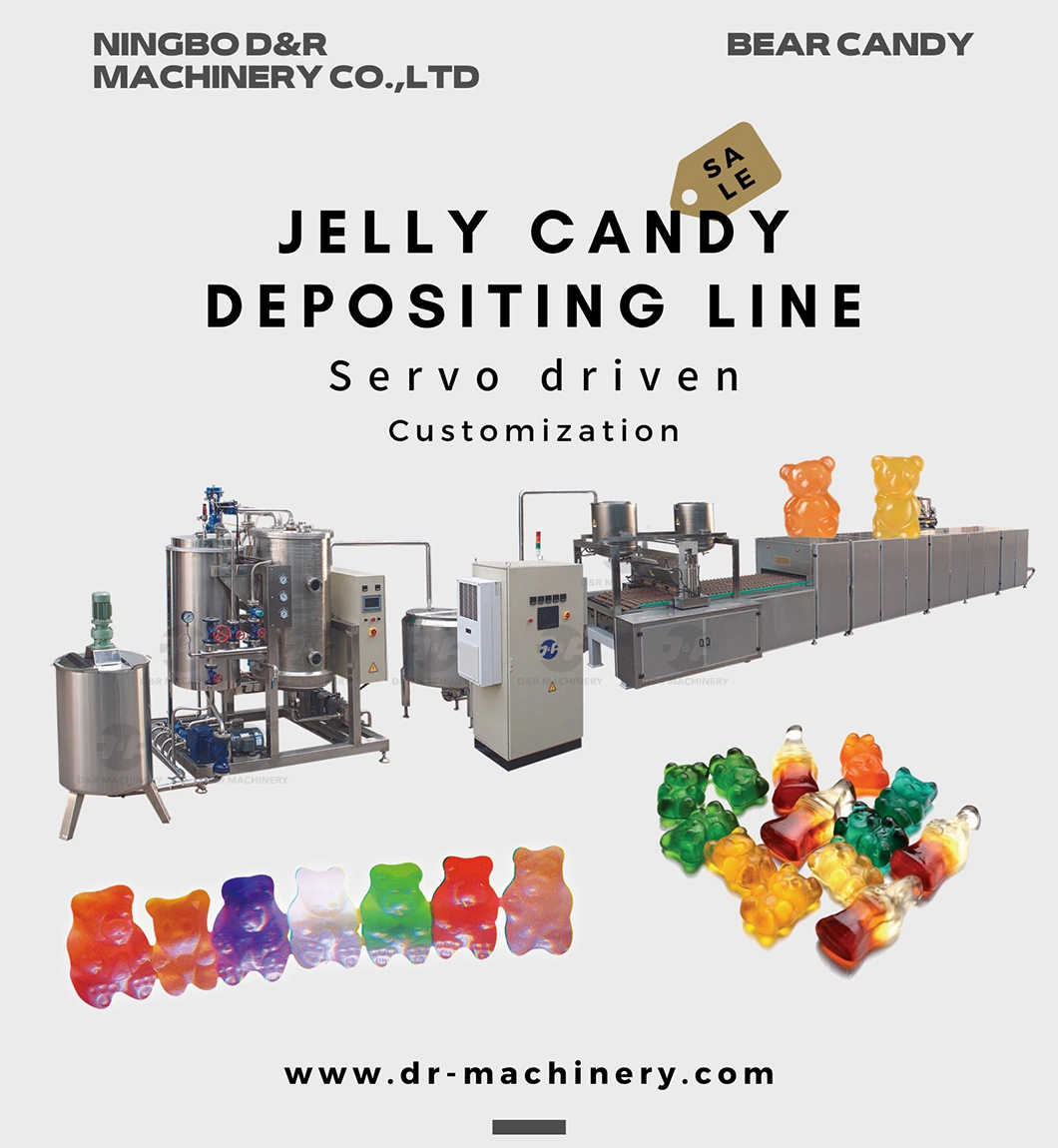 Gummy Bear Candy Depositing Line with Full Automatic Jelly Candy Depositor Soft Candy Making Machine