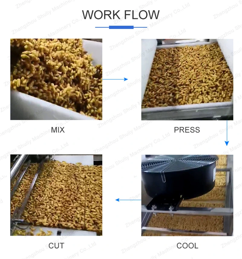 Manufacturer Automatic Peanut Candy Making Machine Energy Bar Processing Line