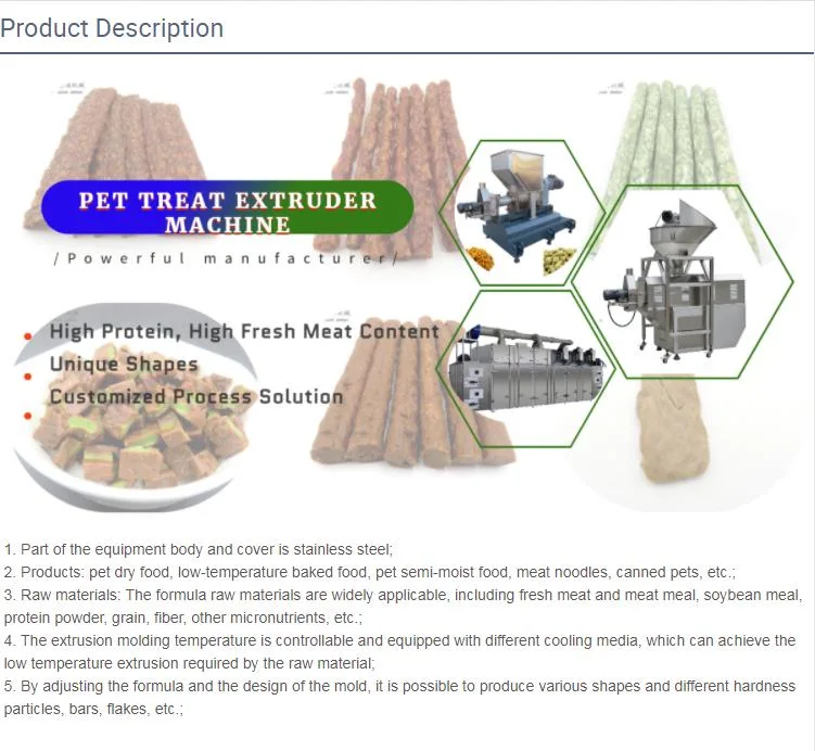 Chewing Gum Production Line for Sale Pet Treat Processing Line Dog Chew Extruder Machine