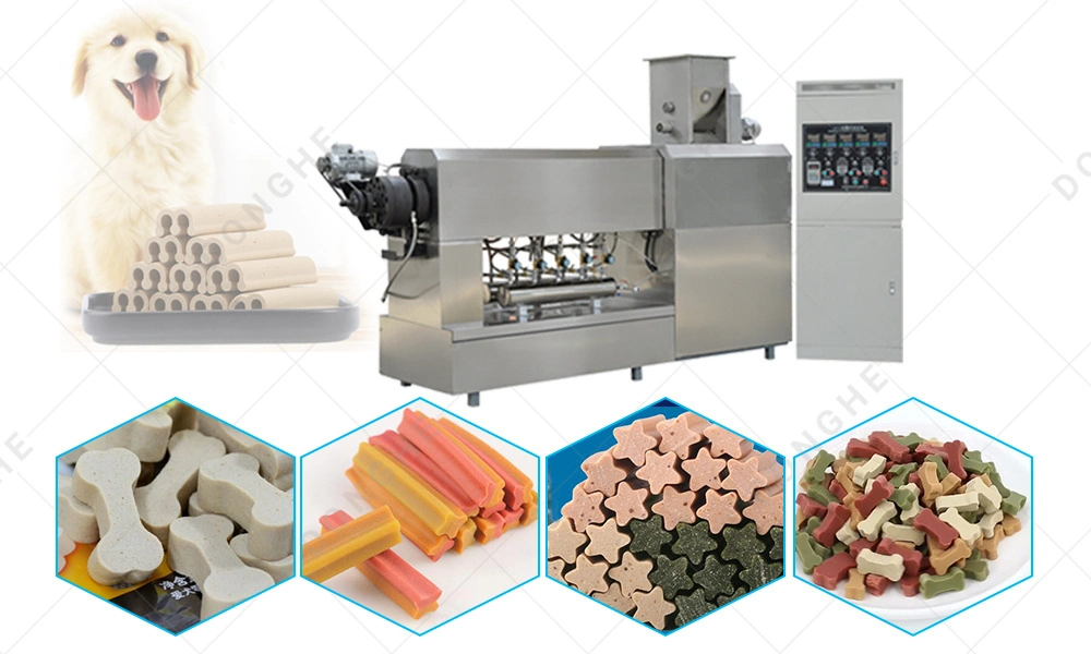 Pet Chewing Snack Production Line Automatic Chewing Gum Production Line Dog Chews Processing Machinery