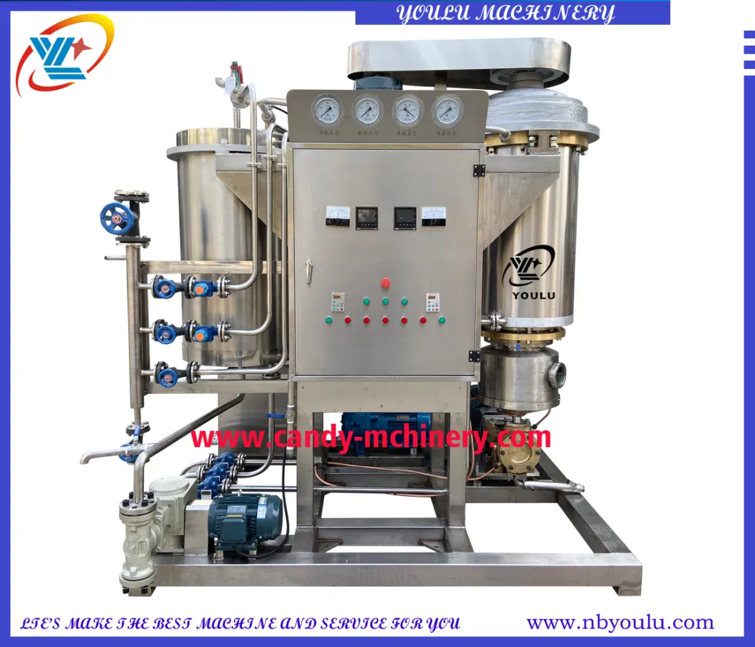 Micro-Film Vacuum Cooker for Hard Candy Depositing Production Line