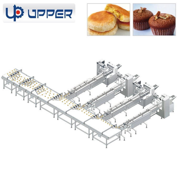 Turntable Feeding System Automation Packing Line Packaging Machine Chewing Gum Sweets Cotton Candy Chocolate Bar Cereal Stick Pillow Flow Wrapping Candy