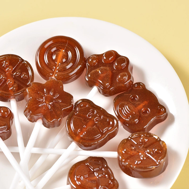 Cartoon Shaped Chocolate Lollipop Milk and Chocolate Confectionery Lollipop Candy Lollipops