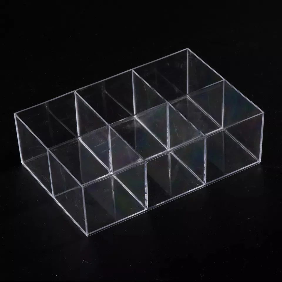 6 Compartments Transparent Acrylic Storage Box for Placing Candy Jewelry Button, Jewelry Storage Box