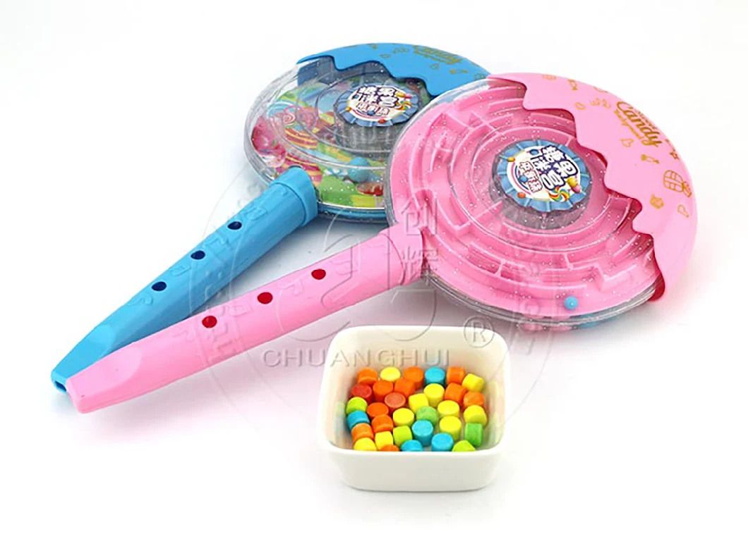 LED Flashing Maze Lollipop Toy Flute Whistle Toy Candy