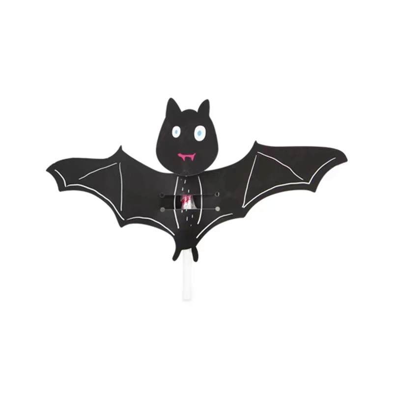 Halloween Bat Shape Lollipop Decorative Card Spot Candy Packaging Double-Sided Printed Card Printed Logo Packaging Box