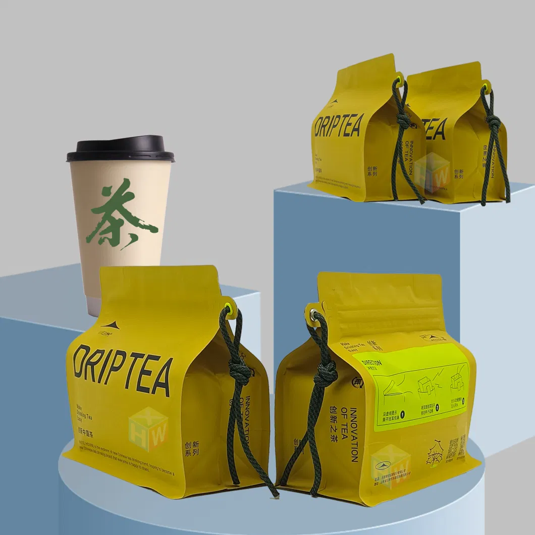 Custom Foil Packaging Food Foil Container Coffee Tea Aluminum Container Food with Green Packaging