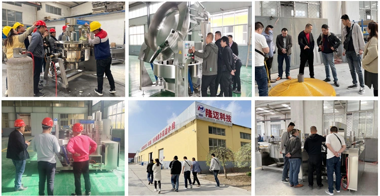 Industrial Popcorn Making Machine Gas Popcorn Machine Sweet Caramel Popcorn Production Line