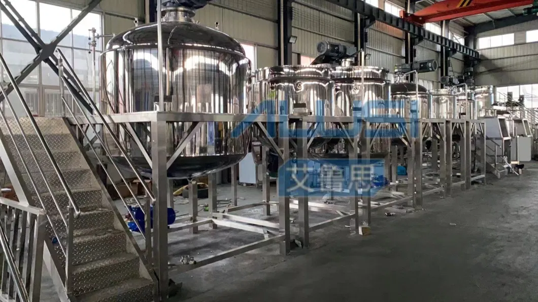 Ailusi Reactor High Shearing Water Sanitizer Caramel Ketchup Moveable Viscous Liquid Making Machine