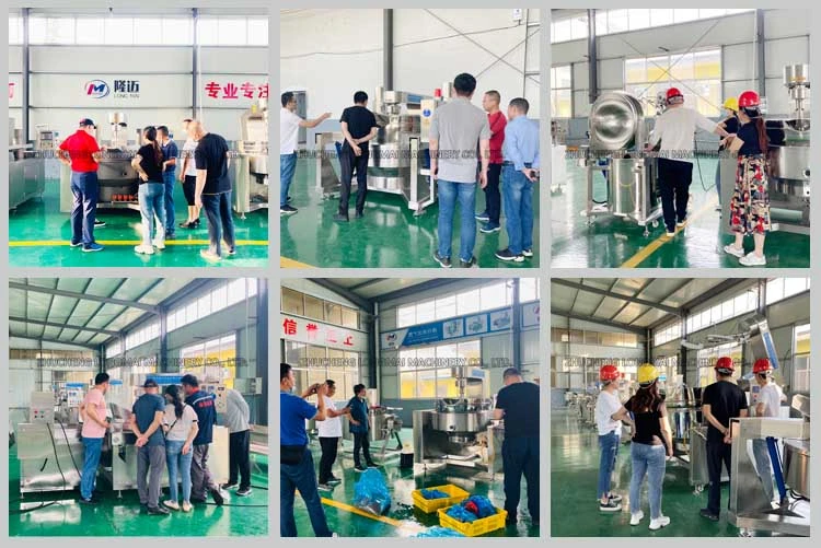 Industrial Popcorn Making Machine Gas Popcorn Machine Sweet Caramel Popcorn Production Line