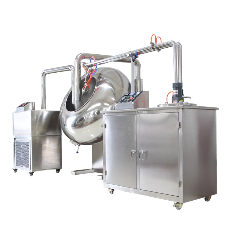 Factory Price Commercial Industrial Peanut Nut Almond Chocolate Coater Machine