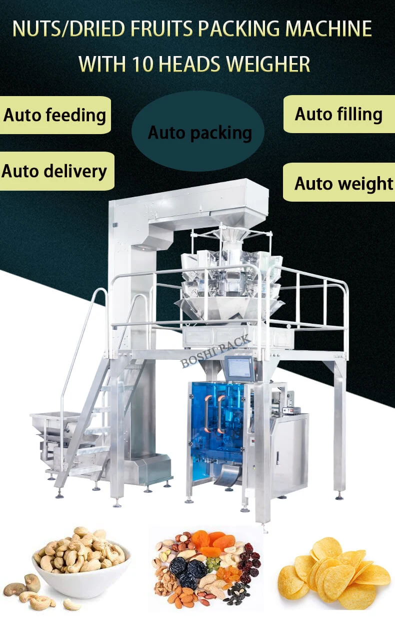 Automatic Multihead Weigher Gummy Bear Candy Candies Packaging Machine Gummies Soft Candy Packing Machine