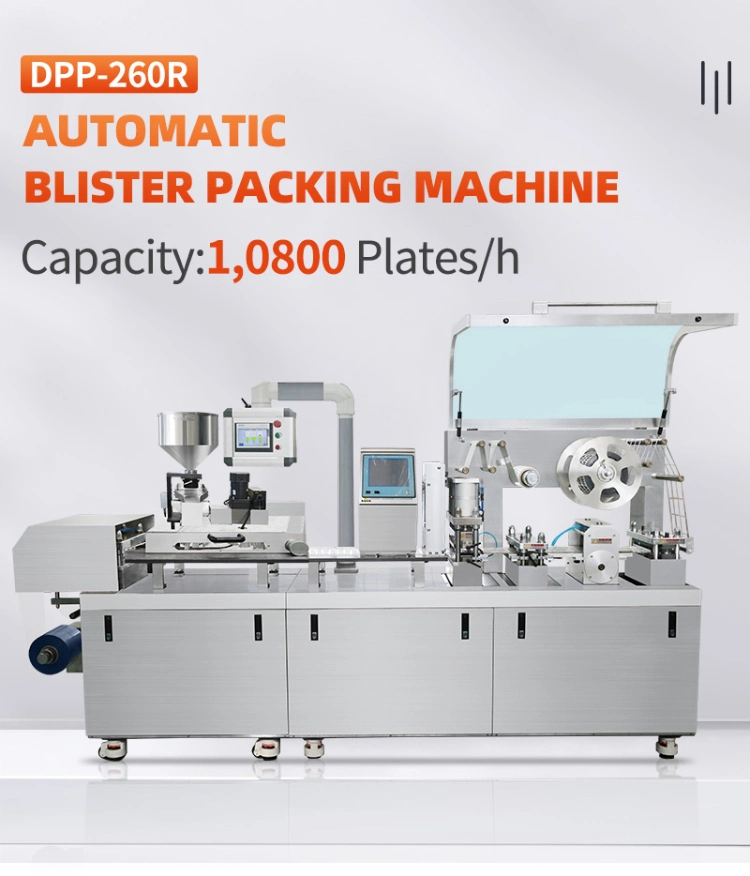 Dpp-260r High Speed Capsule Tablet Blister Packing Machine Price for Pharmaceutical Medical