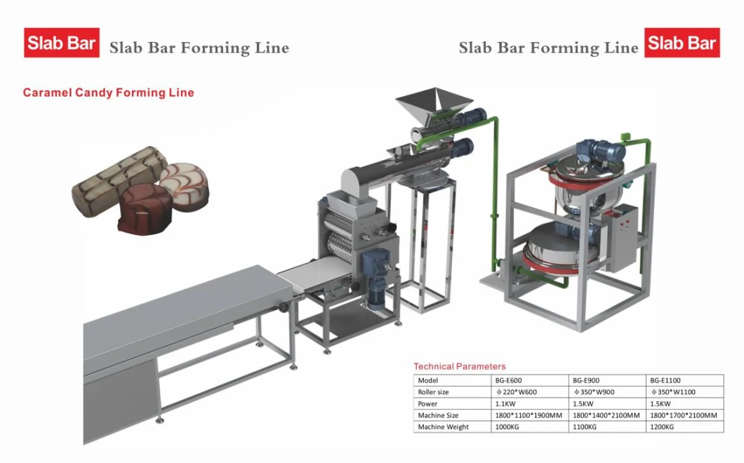 Automatic Soft Caramel Bar Machine Caramel Candy Production Line