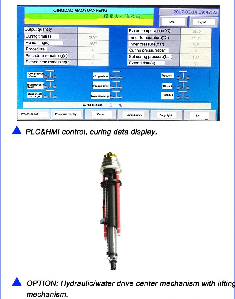 2W 3W Rubber Motorcycle Tire Automatic Bom Hydraulic Curing Press Machine with Individual PLC