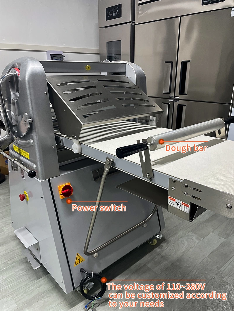 Vertical Bakery Dough Sheeter Pastry Croissant Bread Cake Shortening Crisper Machine