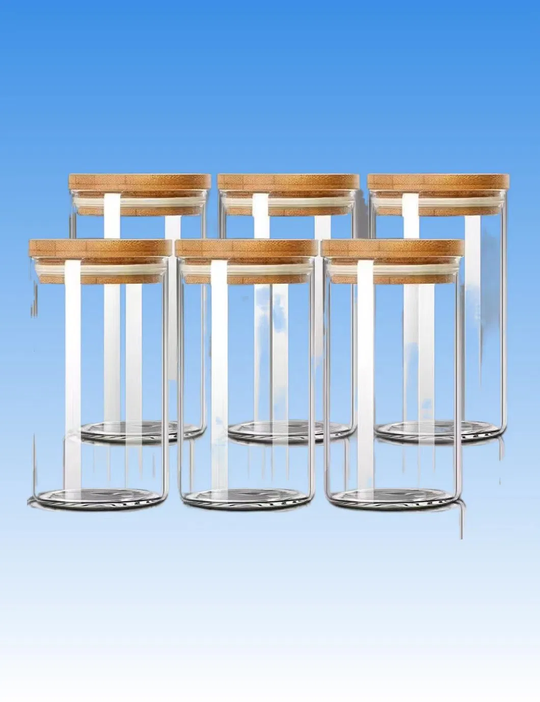 Transparent Glass Food Storage Containers with Lids