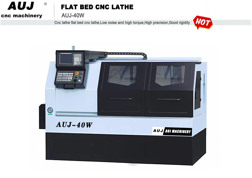 Flat Bed CNC Lathe Machine Auj-Ck6136 6140