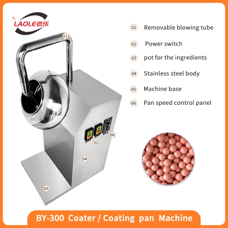 by-300A Confectionery Machinery Chewing Gum Pan Coating Machine