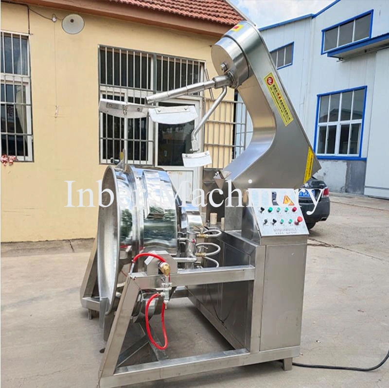 China Stainless Steel Commercial Caramel Kettle Popcorn Making Machine Price with Large Capacity