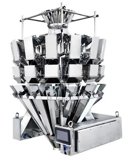 14 Heads Multihead Weigher Multi Function Food Packing Machine for Sausages Lollipops