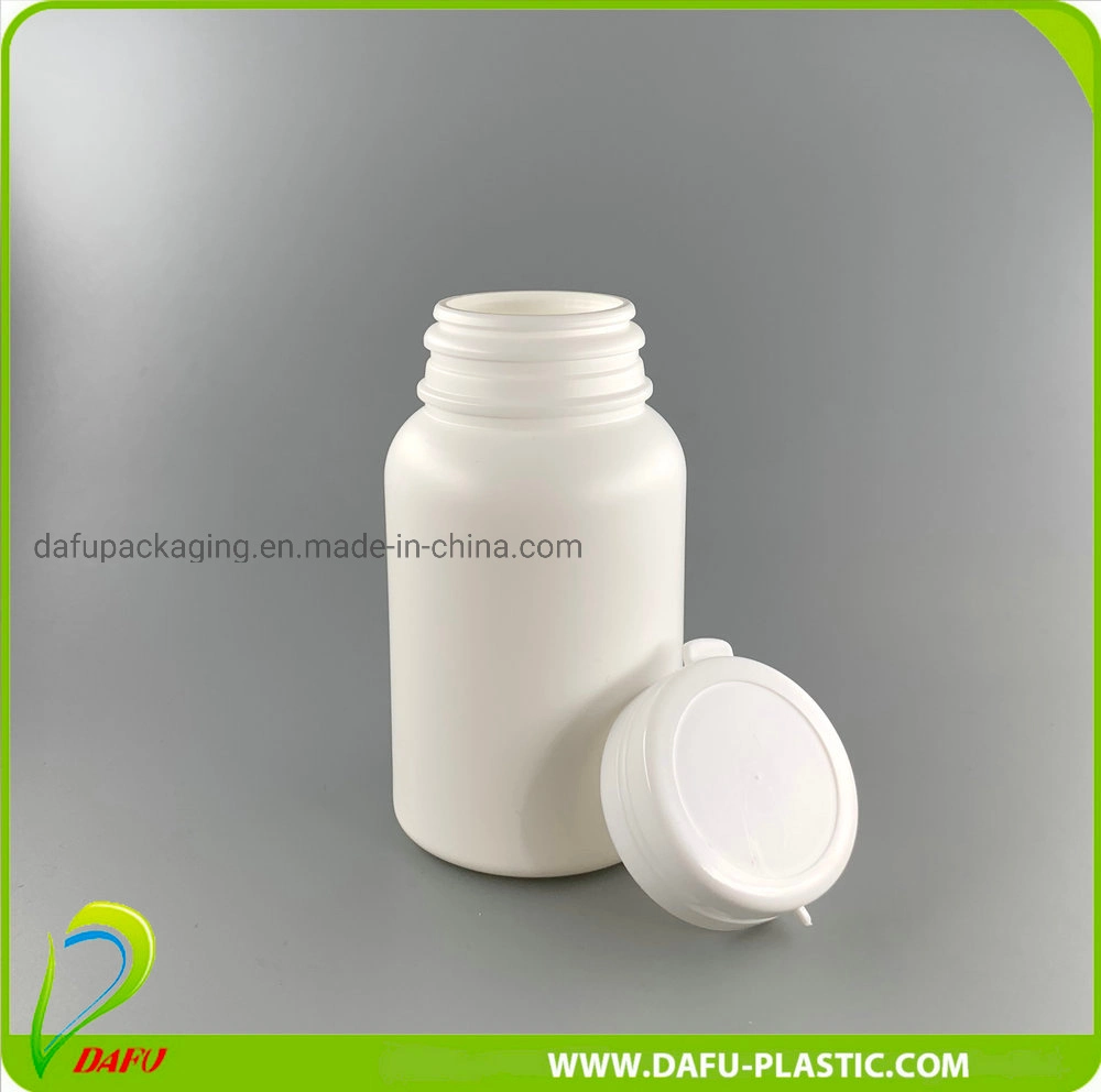 150ml Round Shape PE Plastic Container Candy Pill Bottle with Tearing Cap