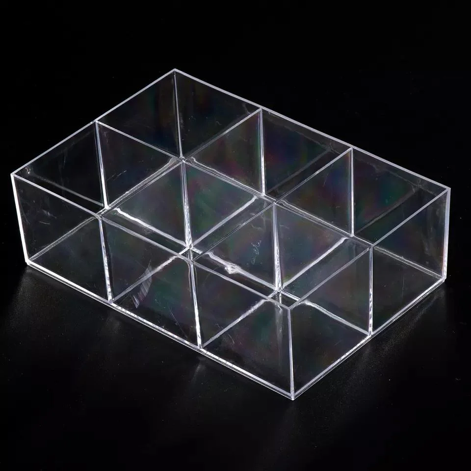 6 Compartments Transparent Acrylic Storage Box for Placing Candy Jewelry Button, Jewelry Storage Box