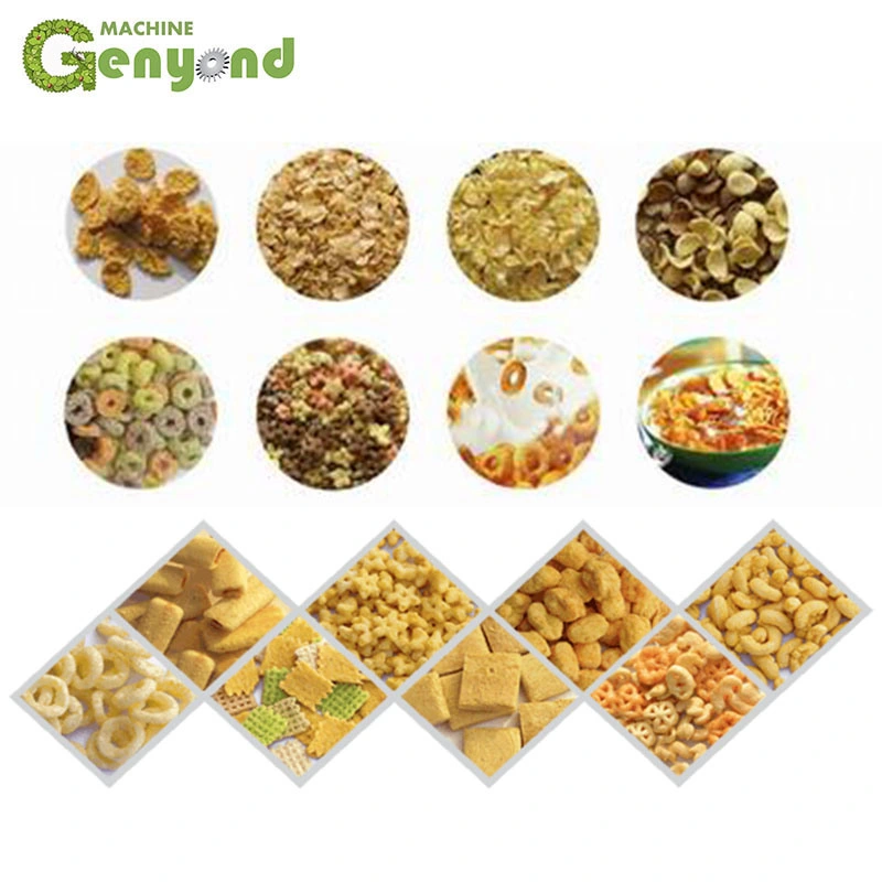 Wheat Flour Puffed Snack Foods Making Production Extruder Machine