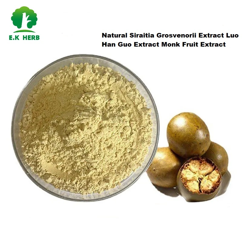 E. K Herb China Factory Wholesale Top Quality Food Grade Natural Sweetener Monk Fruit Extract Powder Luo Han Guo Powder Monk Fruit Sweetener