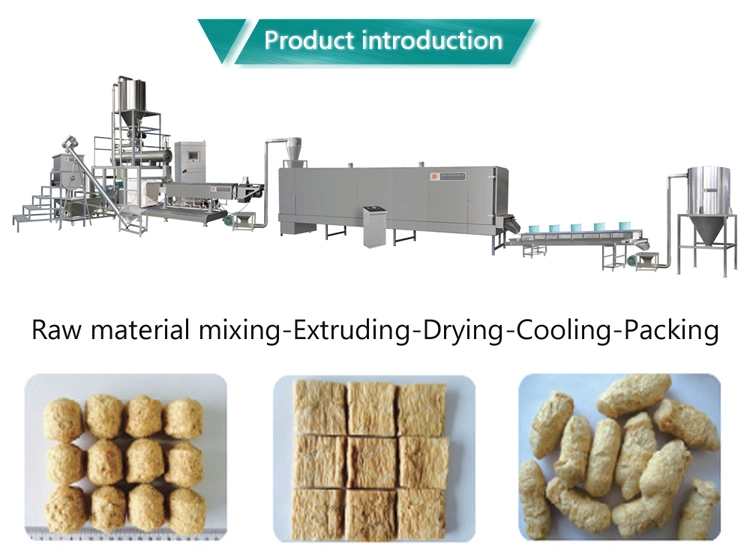 Soya Bean Protein Food Chunks Making Machine Processing Machinery