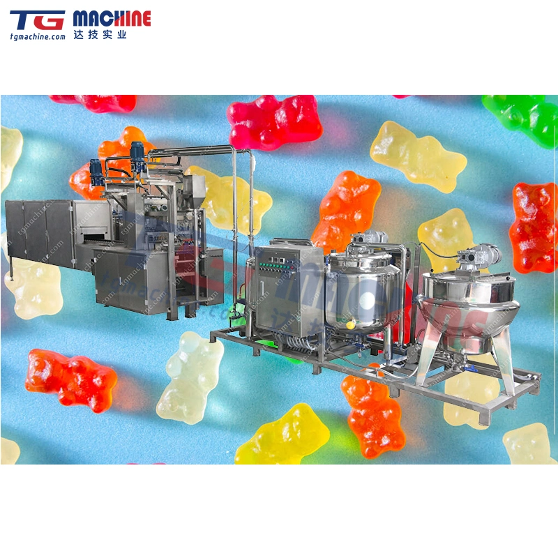 Automatic Pectin Jelly Candy Gelatin Gummy Candy Making Machine and Production Line