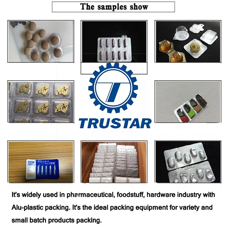 Candy Chewing Gum Milk Tablet Pill Blister Packing Machine with PLC Control