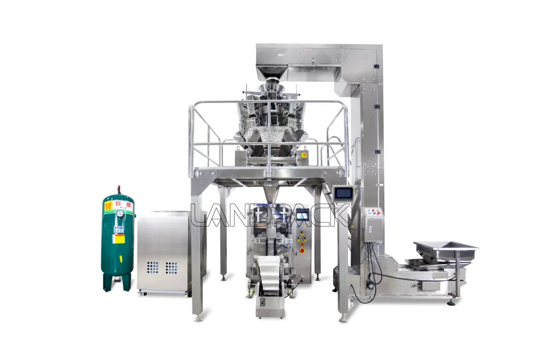 Automatic Potato Chip Packaging Machine with Nitrogen Generator and Gas Storage Tank