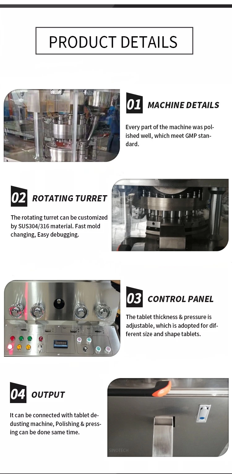 China Rotary Tablet Machine Press Chocolate Tablet Making Candy Tablet Compression Machine Parts Banana Pilling Machine Herb Pills Mini Tablet Making Machine