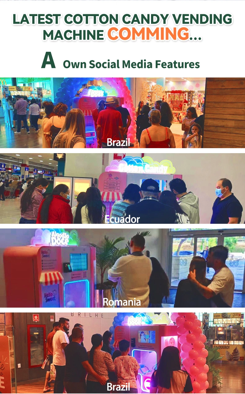 Marshmallow Vending Machine That Automatically Makes Flower-Shaped Marshmallows for Sale in The Mall