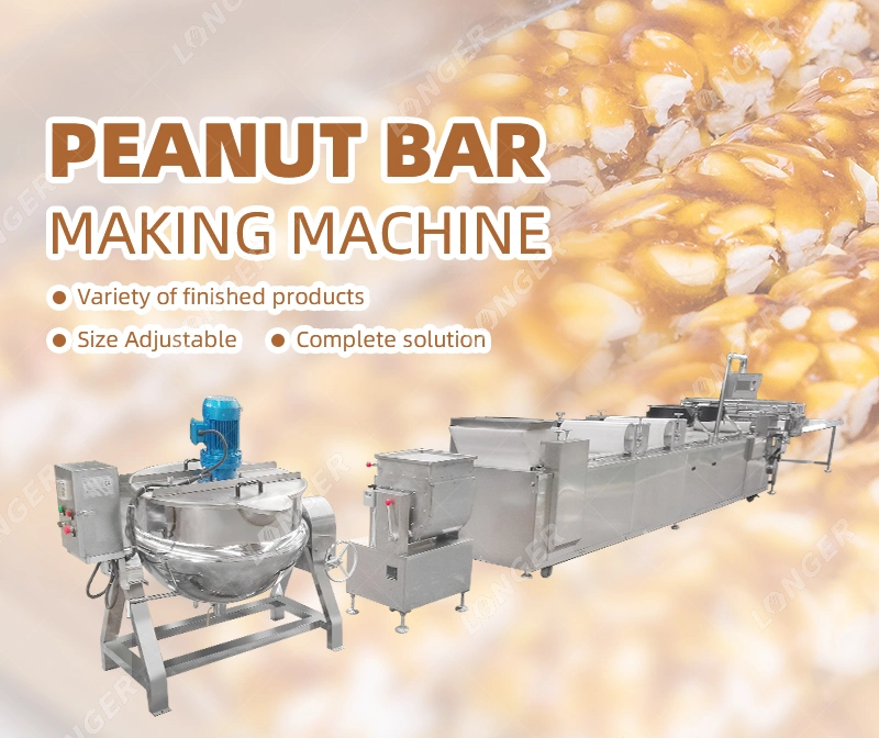 Automatic Small Scale Caramel Candy Groundnut Brittle Maker Peanut Chikki Making Machine