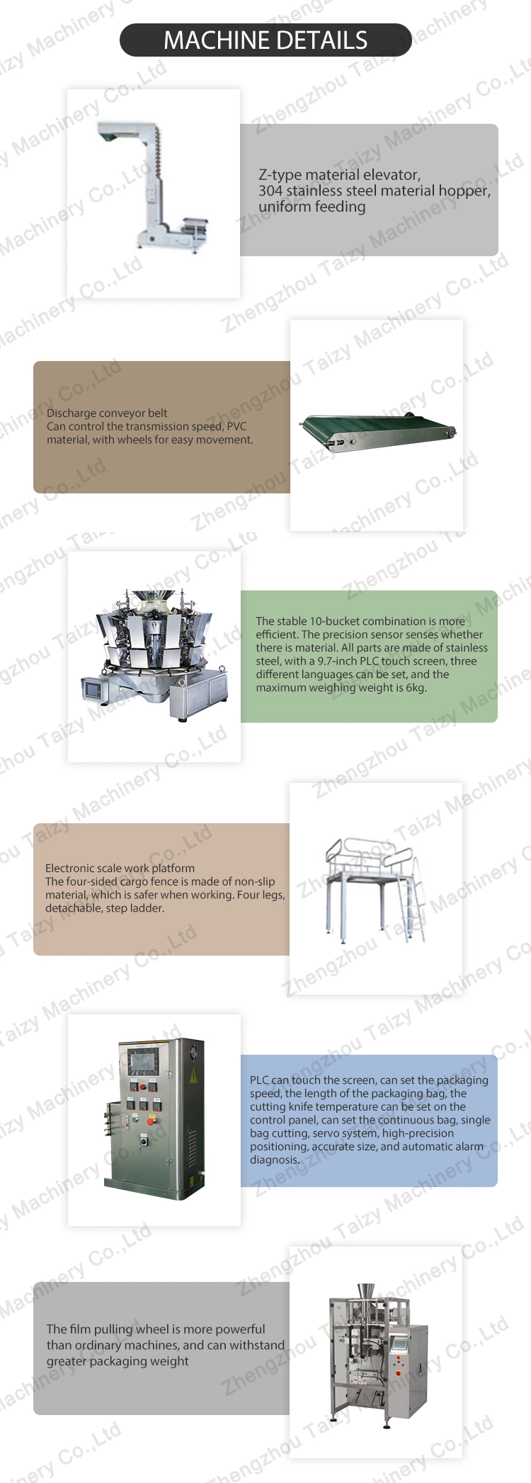 Snacks Packing Machine Gummy Bear Bucket Granule Packaging Machine