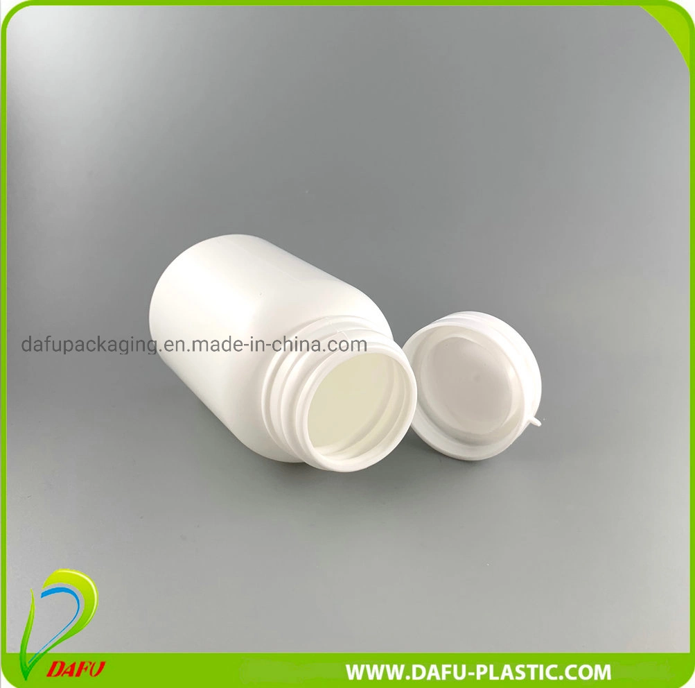 150ml Round Shape PE Plastic Container Candy Pill Bottle with Tearing Cap