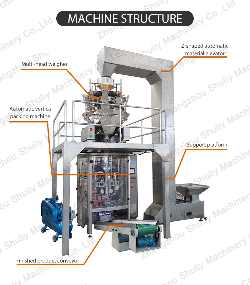 Snacks Packing Machine Gummy Bear Bucket Granule Packaging Machine