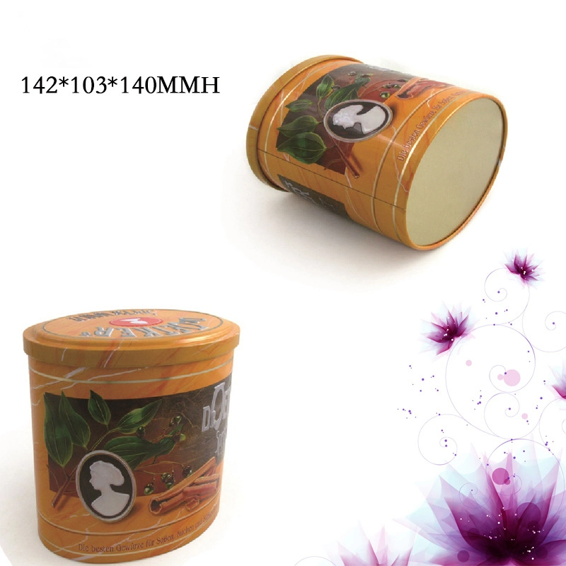 Custom Tall Oval Shaped Chocolate Nuts Packaging Metal Tin Can Tin Container