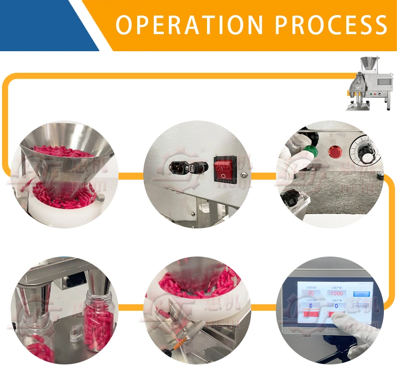 Tablet Counting Fillin Small Tablets and Capsule Counter Bottling Pill Candy Production Line