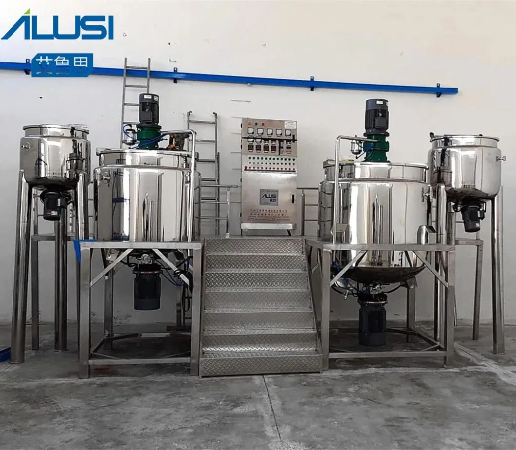 Ailusi Reactor High Shearing Water Sanitizer Caramel Ketchup Moveable Viscous Liquid Making Machine