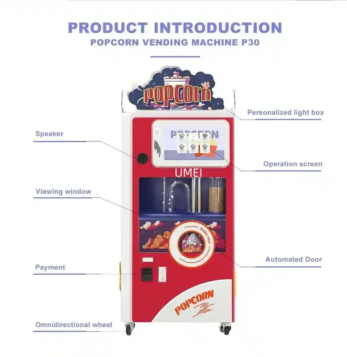 New Type Full-Automatic Caramel/Chocolate Popcorn Making Machines with Factory Price