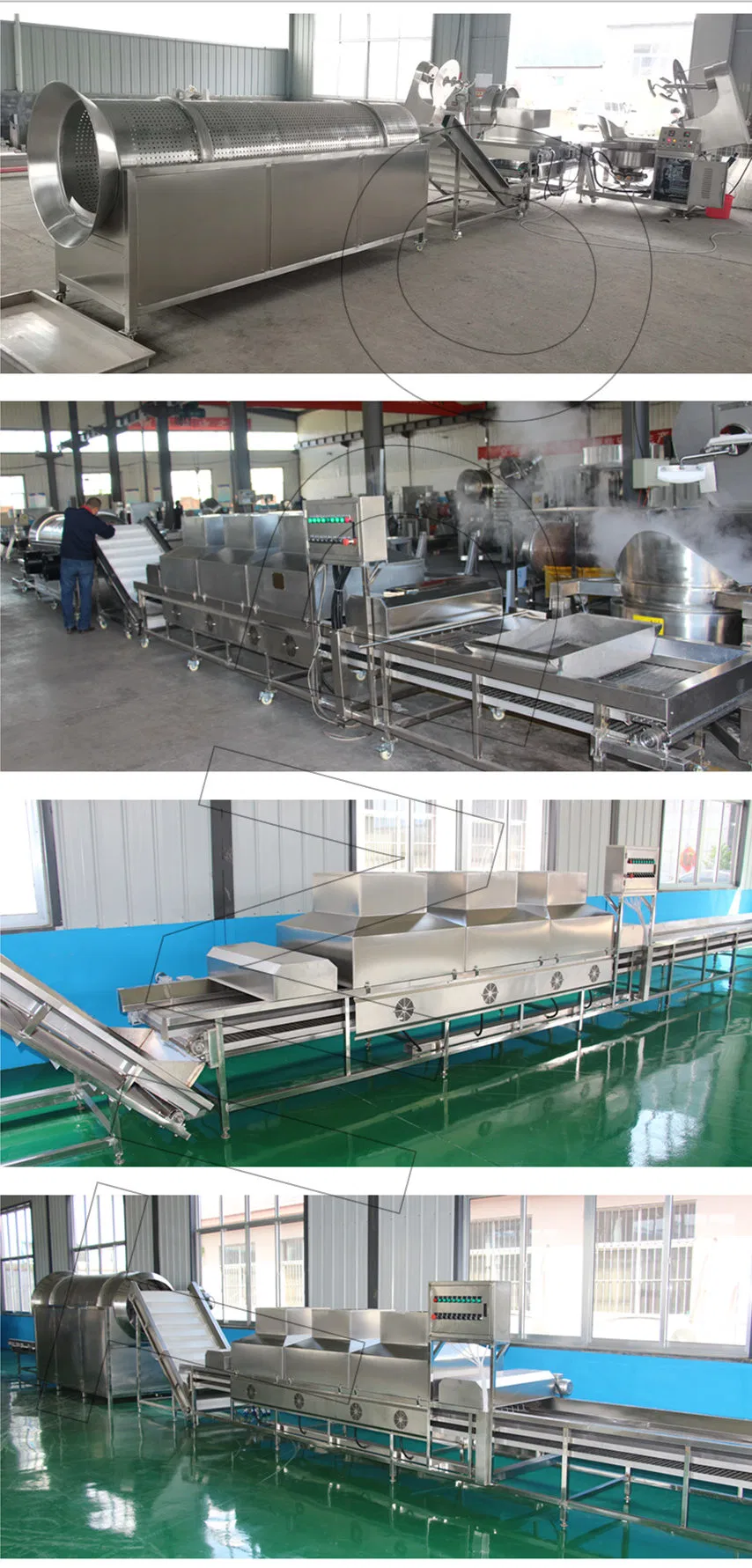Full Automatic Popcorn Maker Industrial Caramel Mushroom Popcorn Making Machine with CE Certification