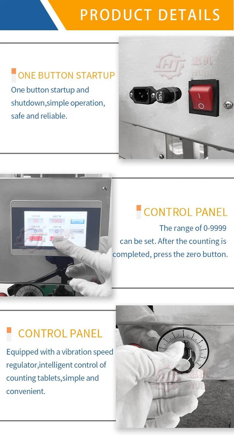 Tablet Counting Fillin Small Tablets and Capsule Counter Bottling Pill Candy Production Line