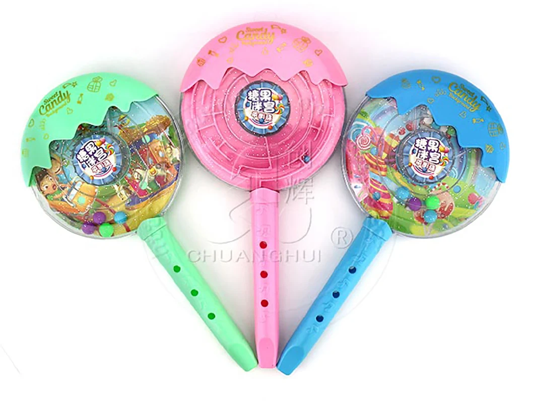 LED Flashing Maze Lollipop Toy Flute Whistle Toy Candy