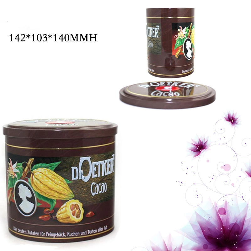 Custom Tall Oval Shaped Chocolate Nuts Packaging Metal Tin Can Tin Container