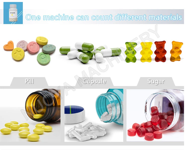 GS-8 Automatic Pharmaceutical Foodstuff Health Food Softgel Candy Capsule Tablet Pill Counting Machine